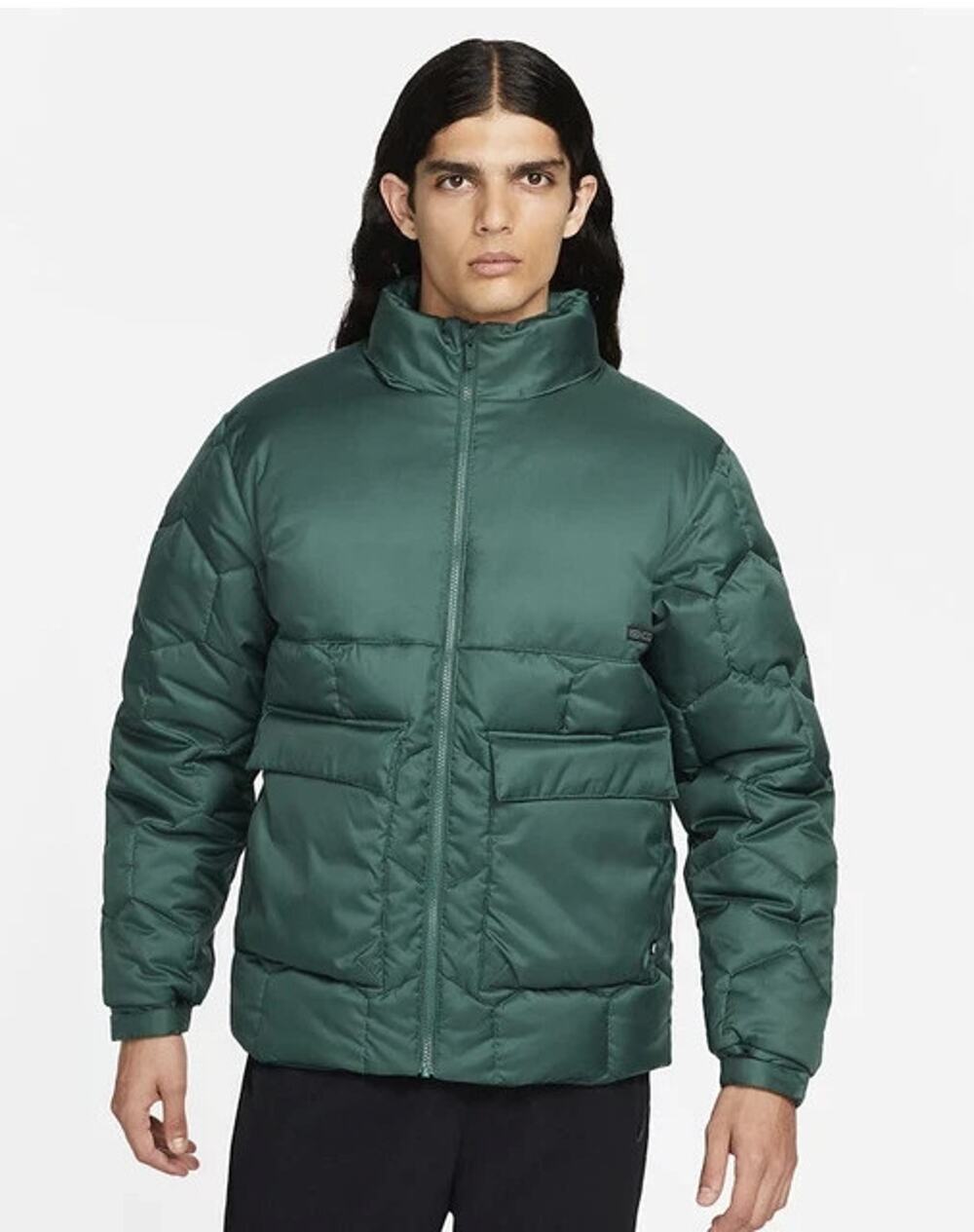 Nike SB Men's Storm-FIT Ishod Wair Full Zip Quilted Jacket Green Size XS